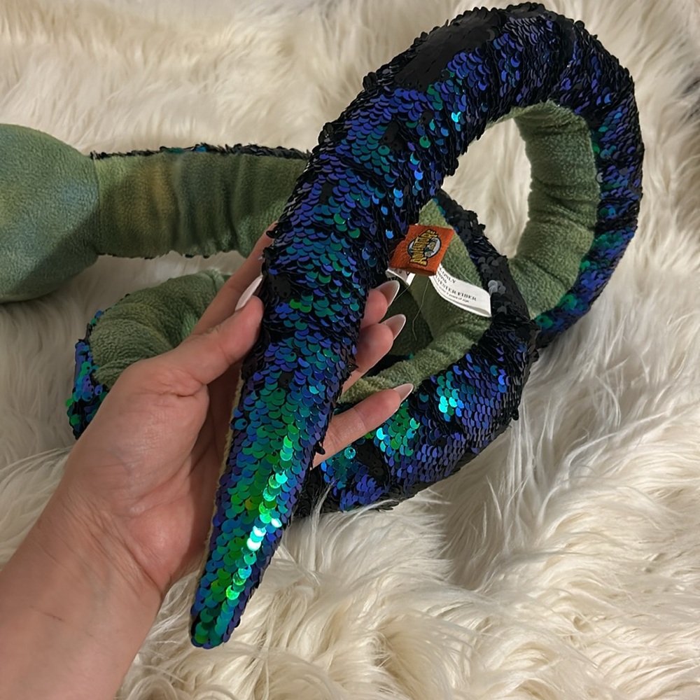 Adventure Planet Plush Snake Sequinimals Toy Green Blue 65 in Long Reptile Boa - Picture 7 of 9